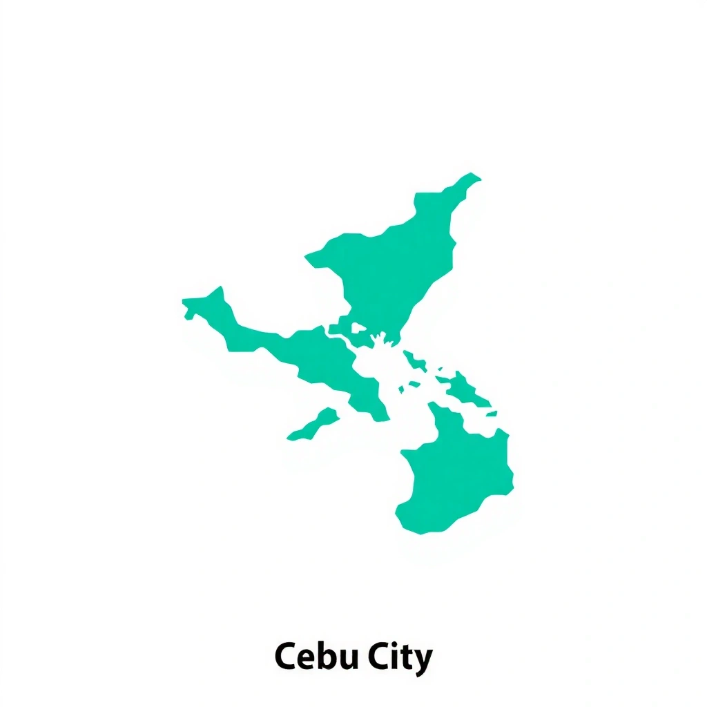 Map showing Cebu City service area